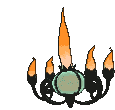 Chandelure back shiny animated
