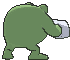 Poliwrath back shiny animated