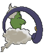 Incarnate Tornadus back shiny animated