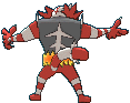 Incineroar back shiny animated