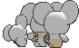 Maushold (Family of Four) back shiny animated