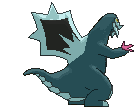 Baxcalibur back shiny animated