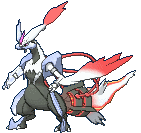White Kyurem front shiny animated