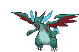 Mega Charizard X front shiny animated