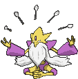 Mega Alakazam front shiny animated