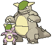 Mega Kangaskhan front shiny animated