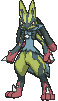 Mega Lucario front shiny animated