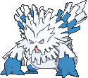 Mega Abomasnow front shiny animated