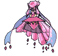 Mega Diancie front shiny animated