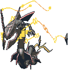 Mega Rayquaza front shiny animated