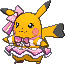 Pikachu Pop Star front shiny animated
