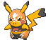 Pikachu Libre front shiny animated