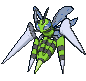 Mega Beedrill front shiny animated