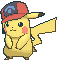 Sinnoh Cap Pikachu front shiny animated