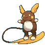 Alolan Raichu front shiny animated