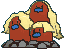 Alolan Dugtrio front shiny animated