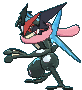 Ash’s Greninja front shiny animated