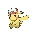 Partner Cap Pikachu front shiny animated