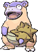 Galarian Slowbro front shiny animated