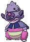 Galarian Slowking front shiny animated