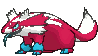 Galarian Linoone front shiny animated