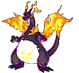 Gigantamax Charizard front shiny animated