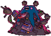 Gigantamax Garbodor front shiny animated