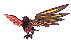 Gigantamax Corviknight front shiny animated