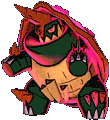 Gigantamax Drednaw front shiny animated