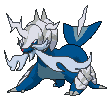 Hisuian Samurott front shiny animated