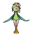 Hisuian Lilligant front shiny animated
