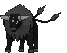 Paldean Tauros (Combat Breed) front shiny animated