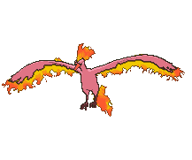 Moltres front shiny animated