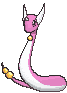 Dragonair front shiny animated