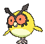 Hoothoot front shiny animated