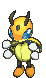 Ledian front shiny animated