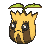 Sunkern front shiny animated