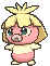 Smoochum front shiny animated