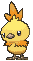 Torchic front shiny animated