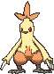 Combusken front shiny animated