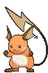 Raichu front shiny animated