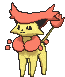 Delcatty front shiny animated