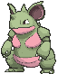Nidoqueen front shiny animated