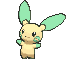 Minun front shiny animated