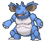 Nidoking front shiny animated