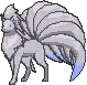 Ninetales front shiny animated