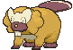 Bibarel front shiny animated