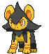 Luxio front shiny animated
