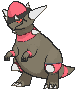 Rampardos front shiny animated