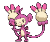 Ambipom front shiny animated